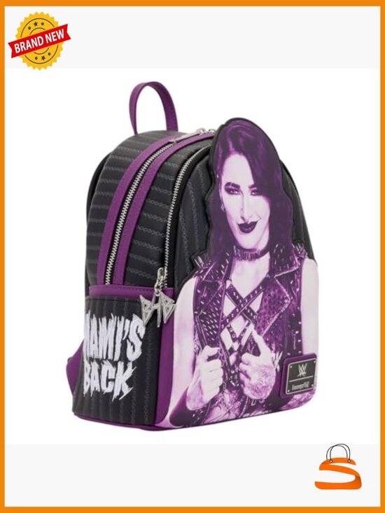 Loungefly WWE Rhea Ripley Mami\'s Back Mini-Backpack Faux Leather main image 4